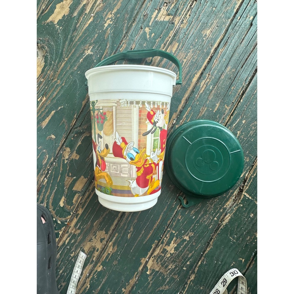 Disney Parks Let the Memories Begin Mickey Marching Band Popcorn Bucket Green